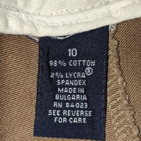 GAP WOMEN'S WIDE LEG TAN ULTRA LOW RISE PANT- SIZE 10 - Picture 4 of 5